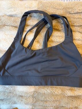 Athleta Blue/Gray Multi-Strap Sports Bralette
